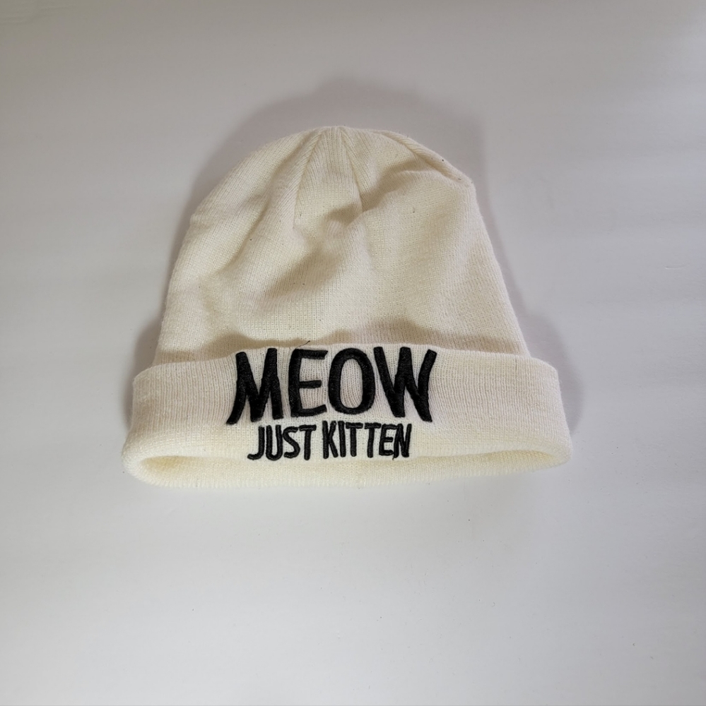 🤑 Meow Just Kitten Beanie